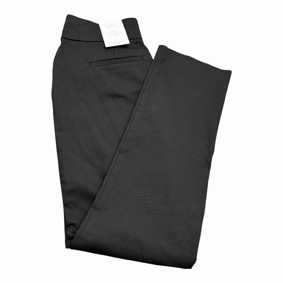 NWT Women's Croft & Barrow Black Effortless Stretch Bootcut Pants Size 8 - Picture 6 of 14